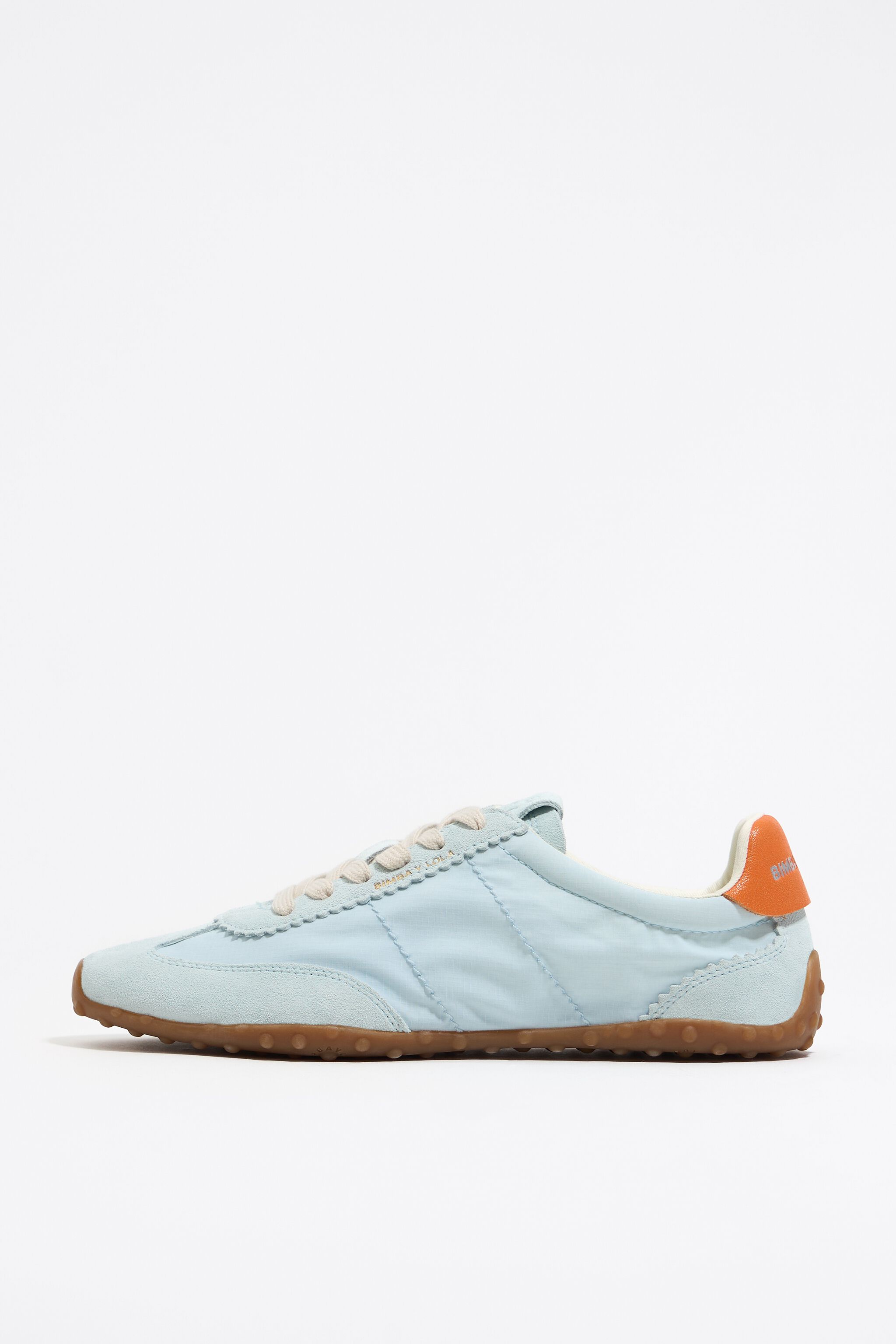 Sky blue 13 29 split leather sneaker