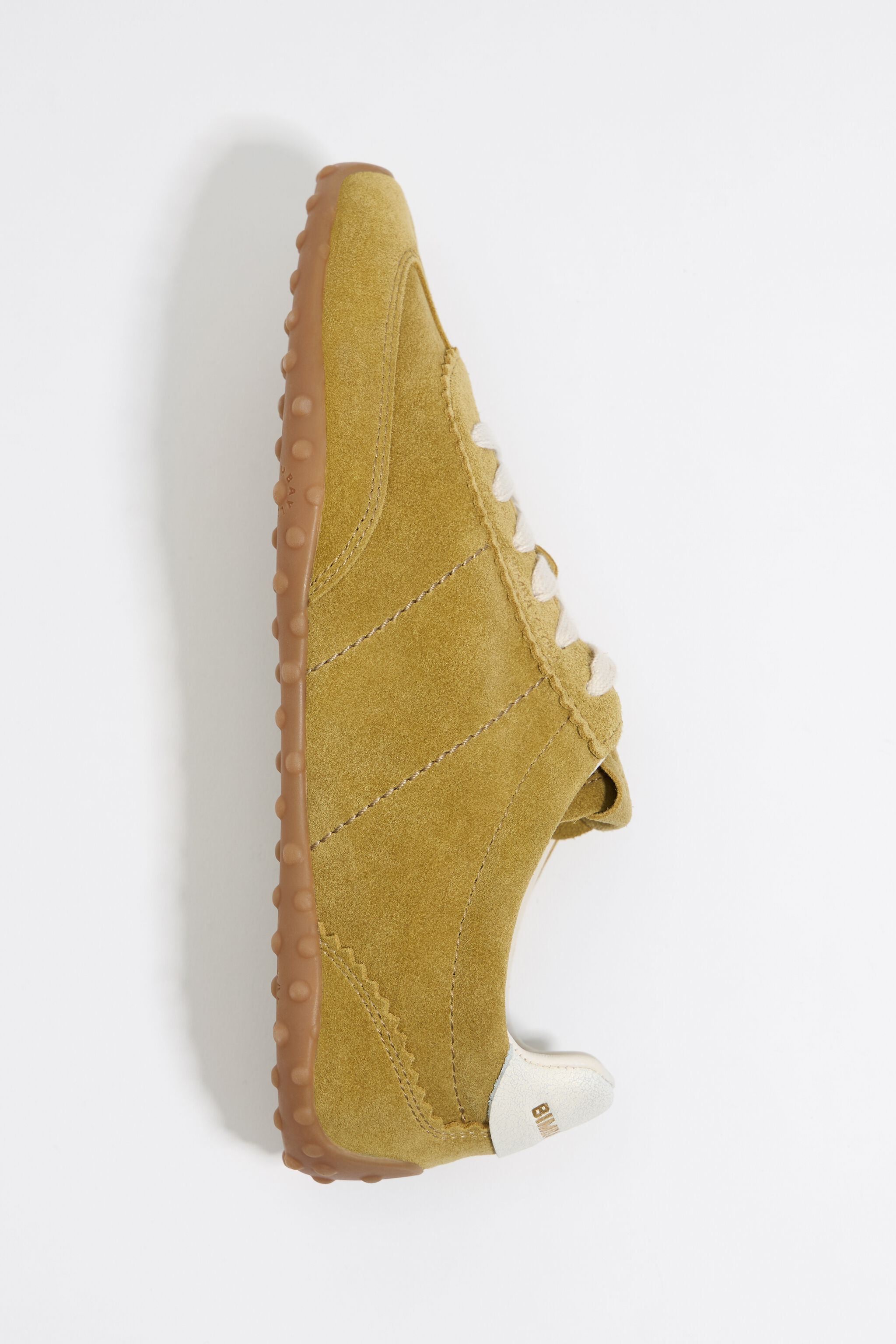 Khaki 13 29 split leather sneaker