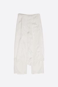 Off-white viscose lace skort