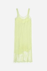 Olive mini Dots lace strap dress