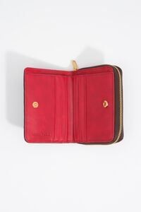 Eggplant plaited flap purse