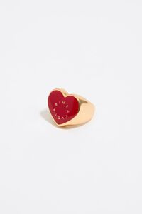 Anillo logo corazón rojo