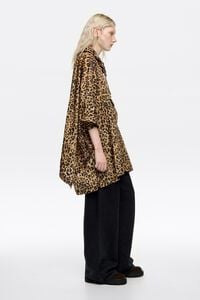 Leopard nylon rain poncho