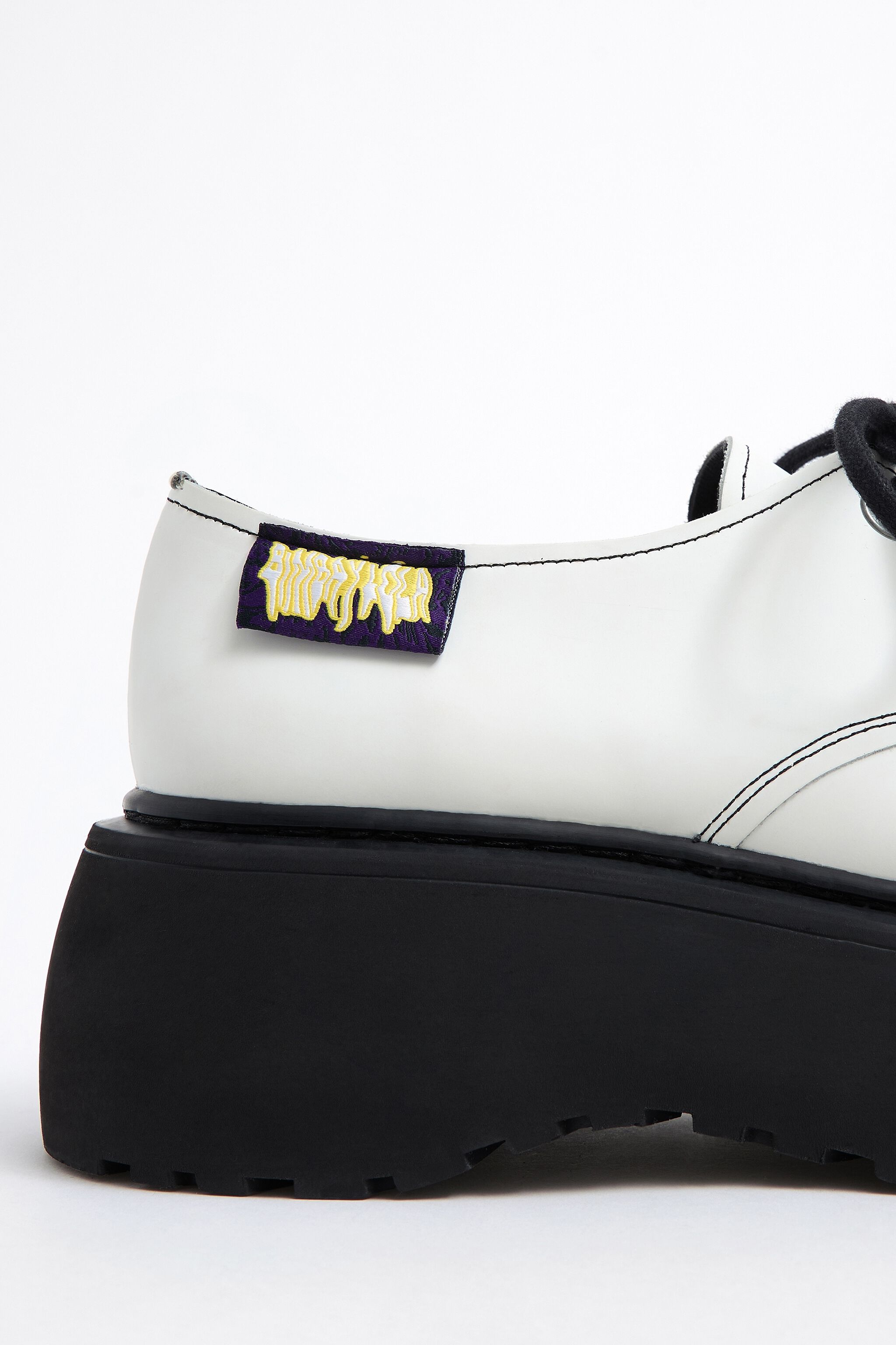 chaussure plateforme blanche