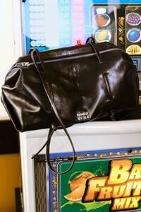 Burgundy leather Lolita bag