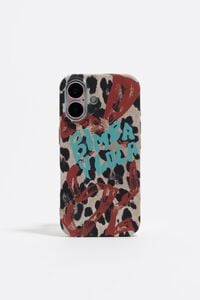 Leopard bow iPhone 16 rigid case