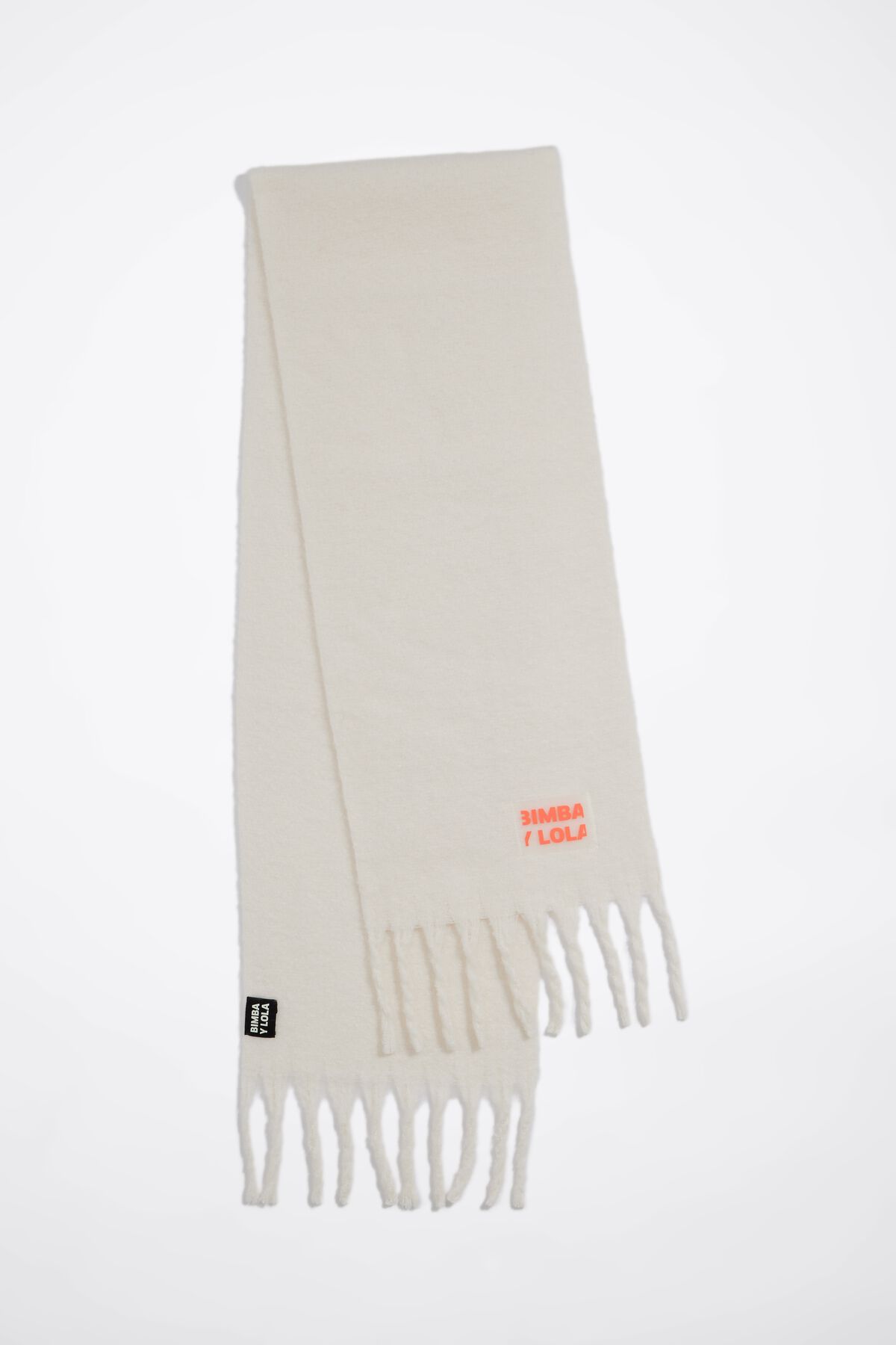 Ivory brushed scarf