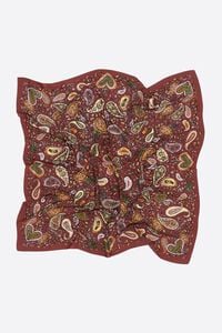 Wijnkleurige paisley sjaal