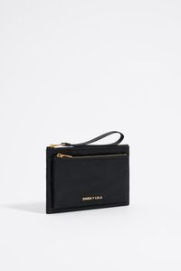 Cartera doble nylon negra