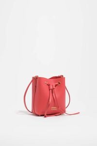 Bolso Chihuahua bucket mini piel rojo amapola
