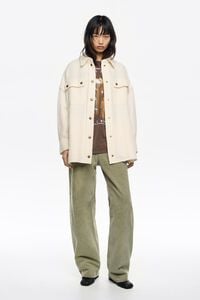 Біла вовняна сорочка оверсайз