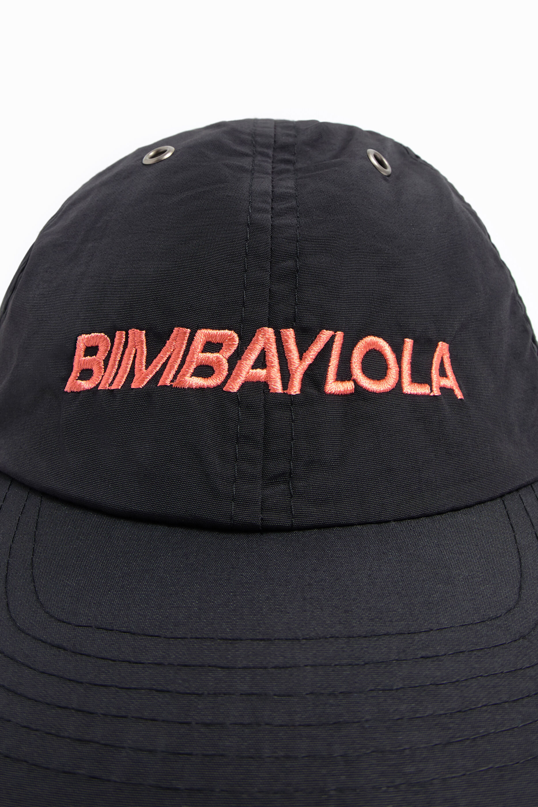 Black nylon cap