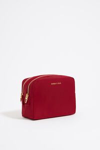 Neceser doble nylon rojo