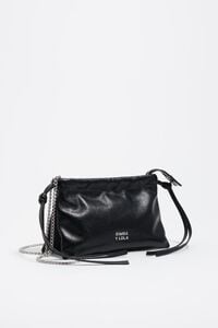 Bolso sobre mini piel negro
