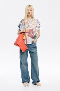 Camiseta devoré Camaleón marfil