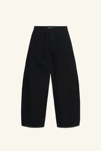 BARREL - Pantal&oacute;n denim hebilla negro
