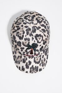 Gorra algod&oacute;n lavada leopardo palmera