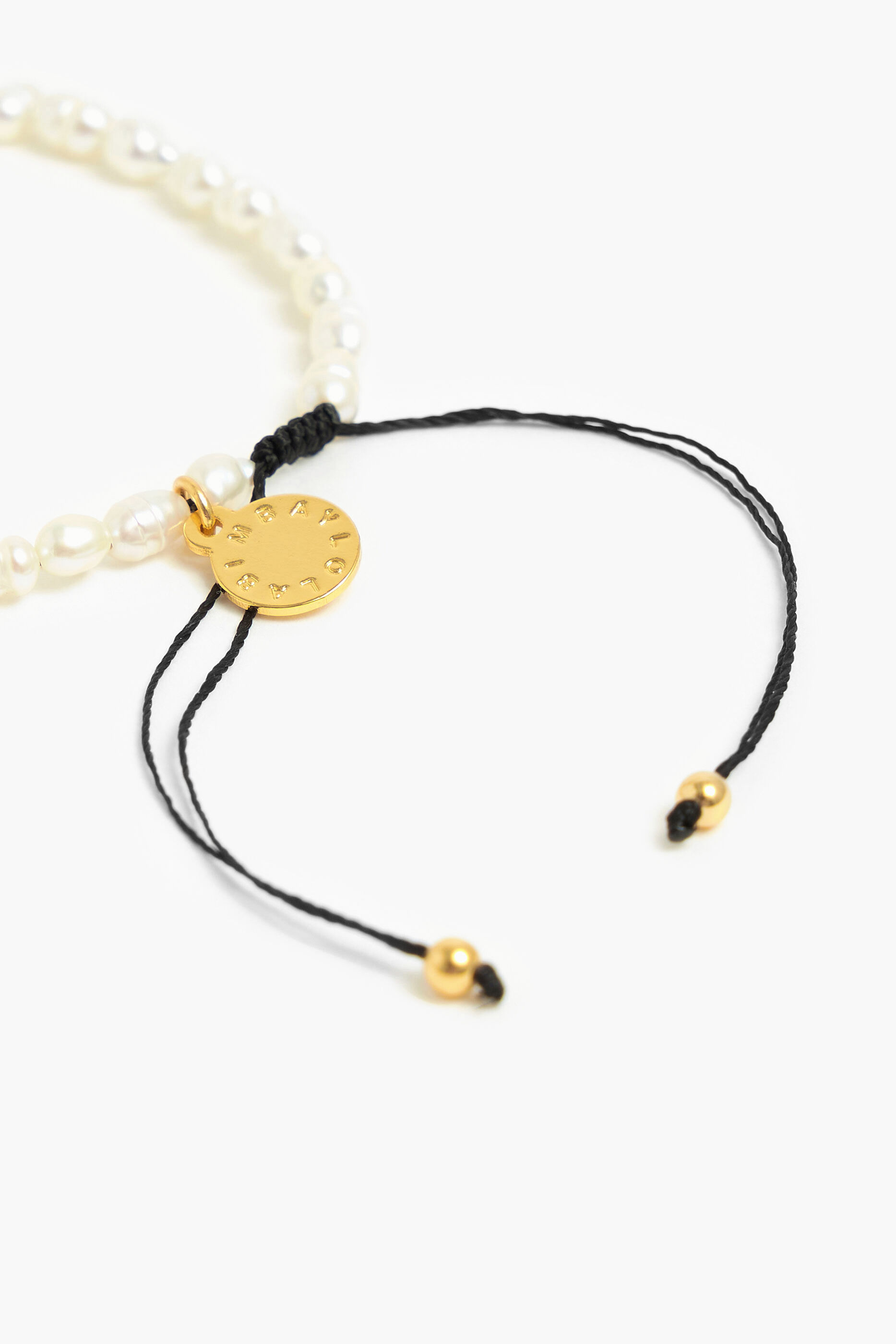 Armband Buchstabe I Perlen