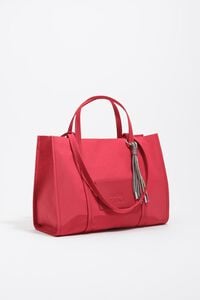Bolso shopper grande nylon rojo