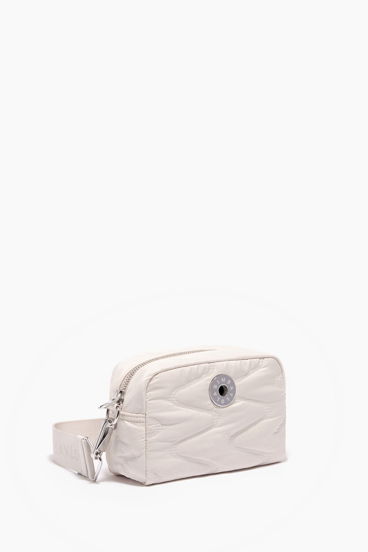 Bolso S nylon marfil