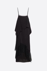 Black flowing dress with layers
