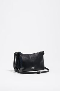 Bolso bandolera mini piel negro