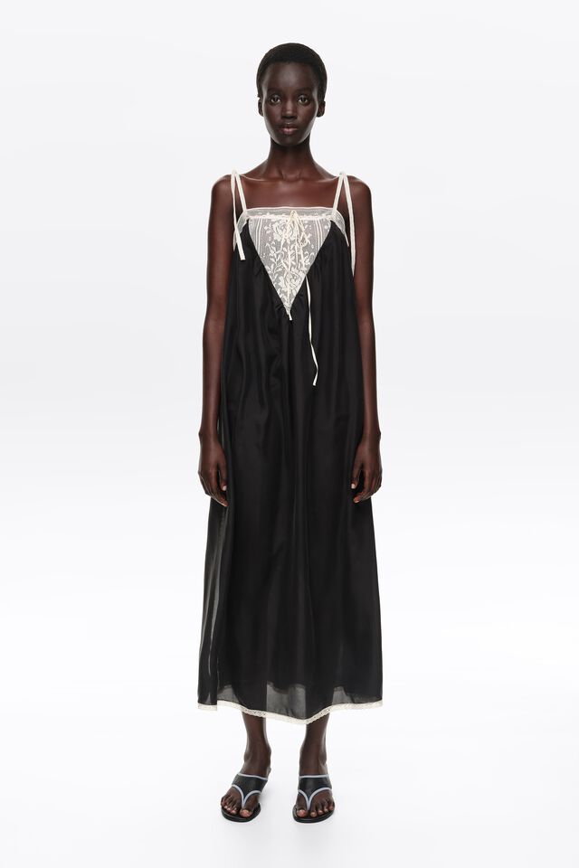 flores bead trim maxi dress Pink Floral Lace-Trim Size:48 Long quality polyester may-launch-2388 Navy Blue And Gold