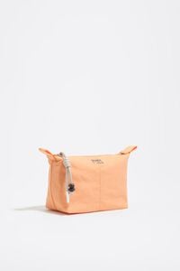 Neceser Trapecio peque&ntilde;o nylon naranja sorbete