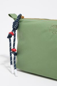 Green nylon Trapecio make-up case