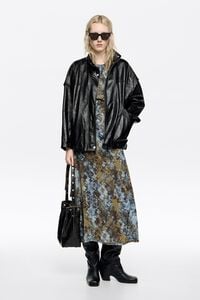 Khaki Snake ruched dress