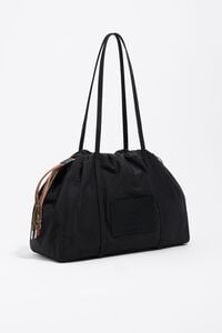 Large black nylon shoulder bag