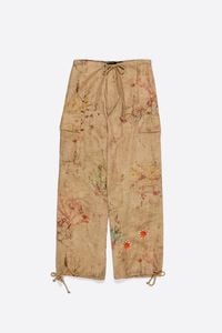 Underwater cargo trousers with stitching and patches