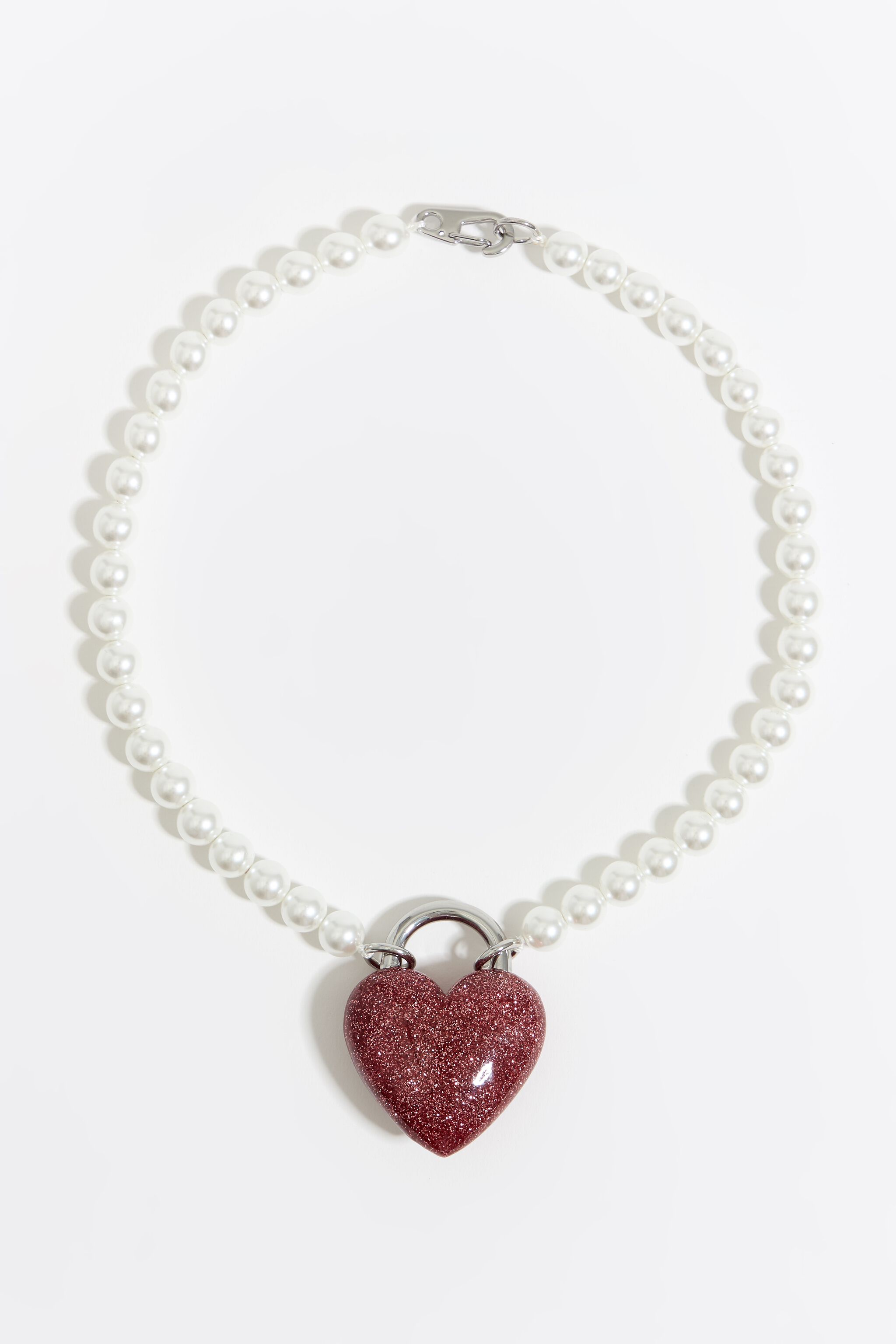 Golden,White Party Wear Simple Pearl Hollow Heart Alloy Three-Layer Necklace  Wholesale at Rs 126.75/piece in New Delhi
