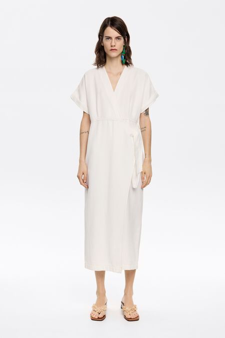 Robe Élégante Mi longue Croisée main image 0