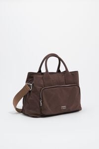Велика нейлонова коричнева сумка Pocket