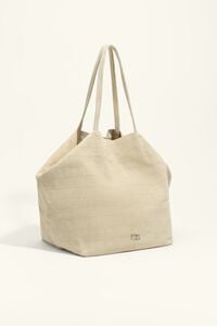 Shopper gro&szlig; Spaltleder Hellgelb