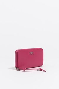 Billetera mediana piel fucsia