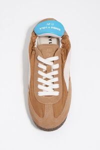 Honey suede and nylon 13 06 sneaker