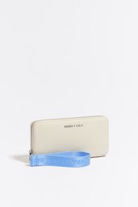 Billetera libro piel blanca