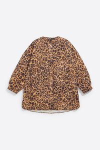 Chaquetón acolchado Leopard natural