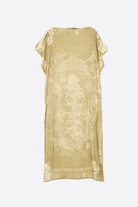 Khaki square scarf dress