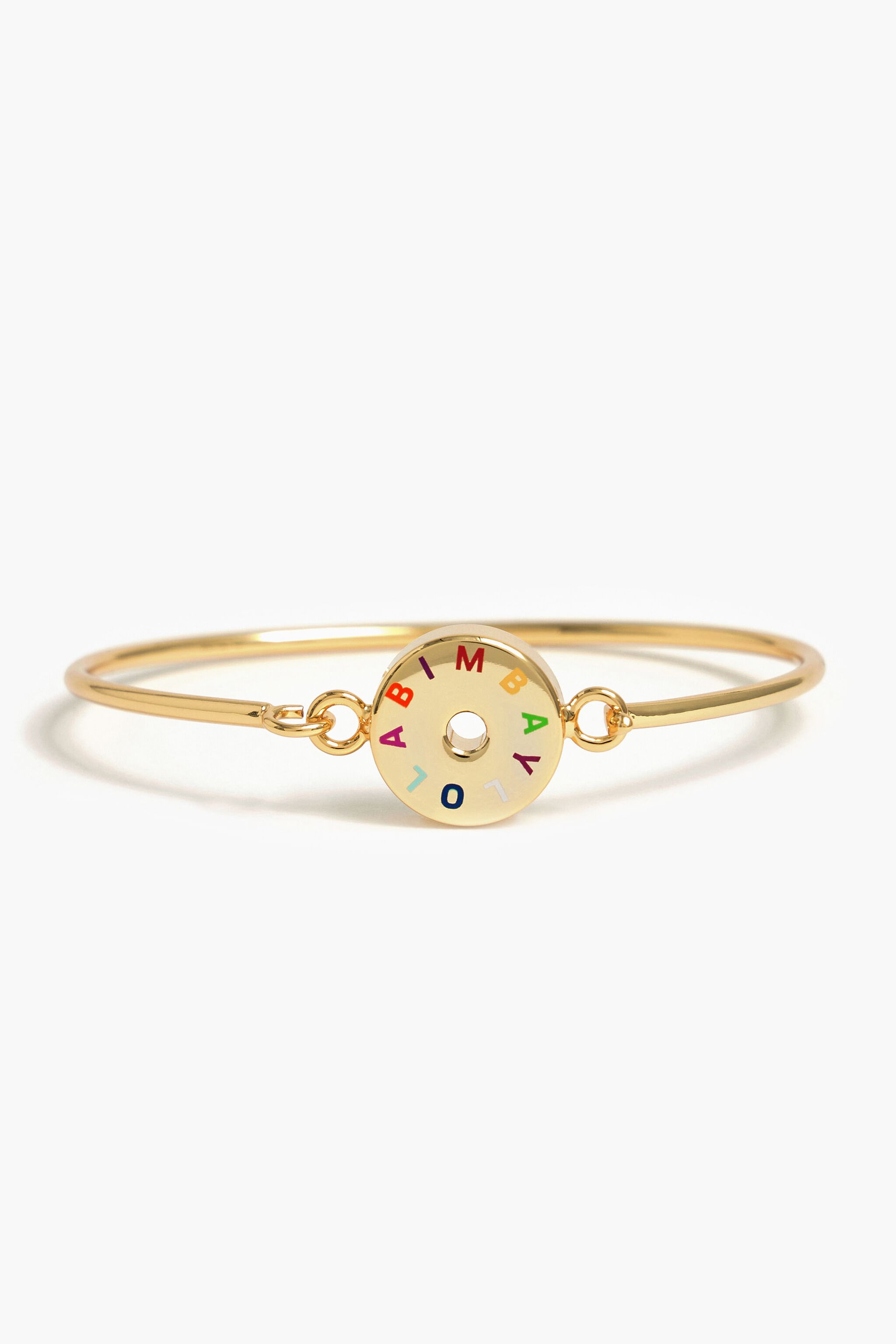 Pulsera rígida Logo-Transfer dorada