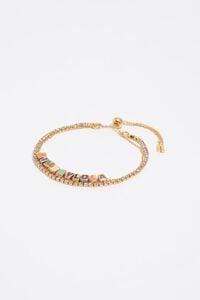 Multicolor dice logo double bracelet