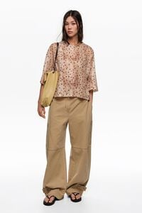 Watercolor Dots boxy devor&eacute; T-shirt