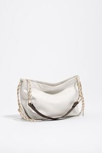 Medium off-white leather Paper shoulder bag