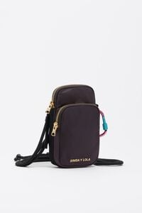 Black nylon phone case