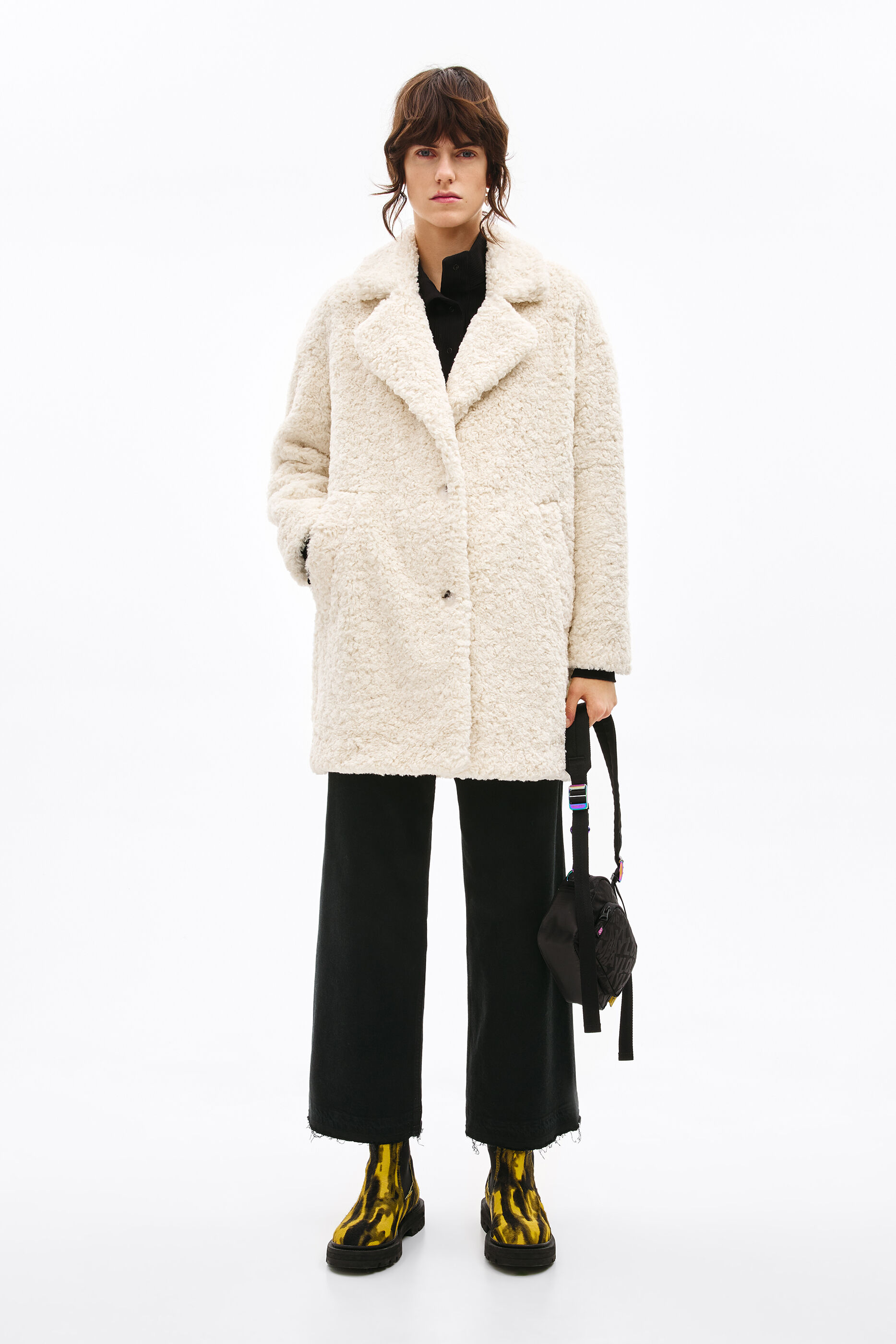 ivory teddy bear coat