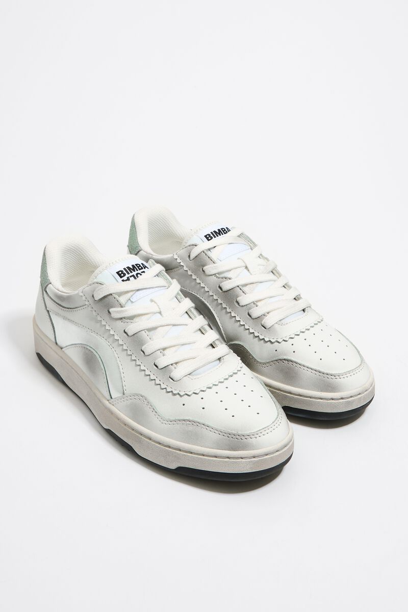 Bimba Y Lola Lifestyle Panelled Sneakers In Weiss
