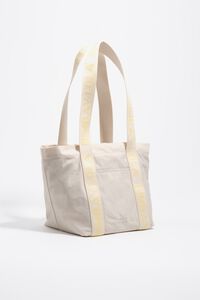 Bolso shopper mediano nylon blanco piedra