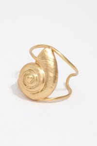 Armband schelp verouderd goudkleurig